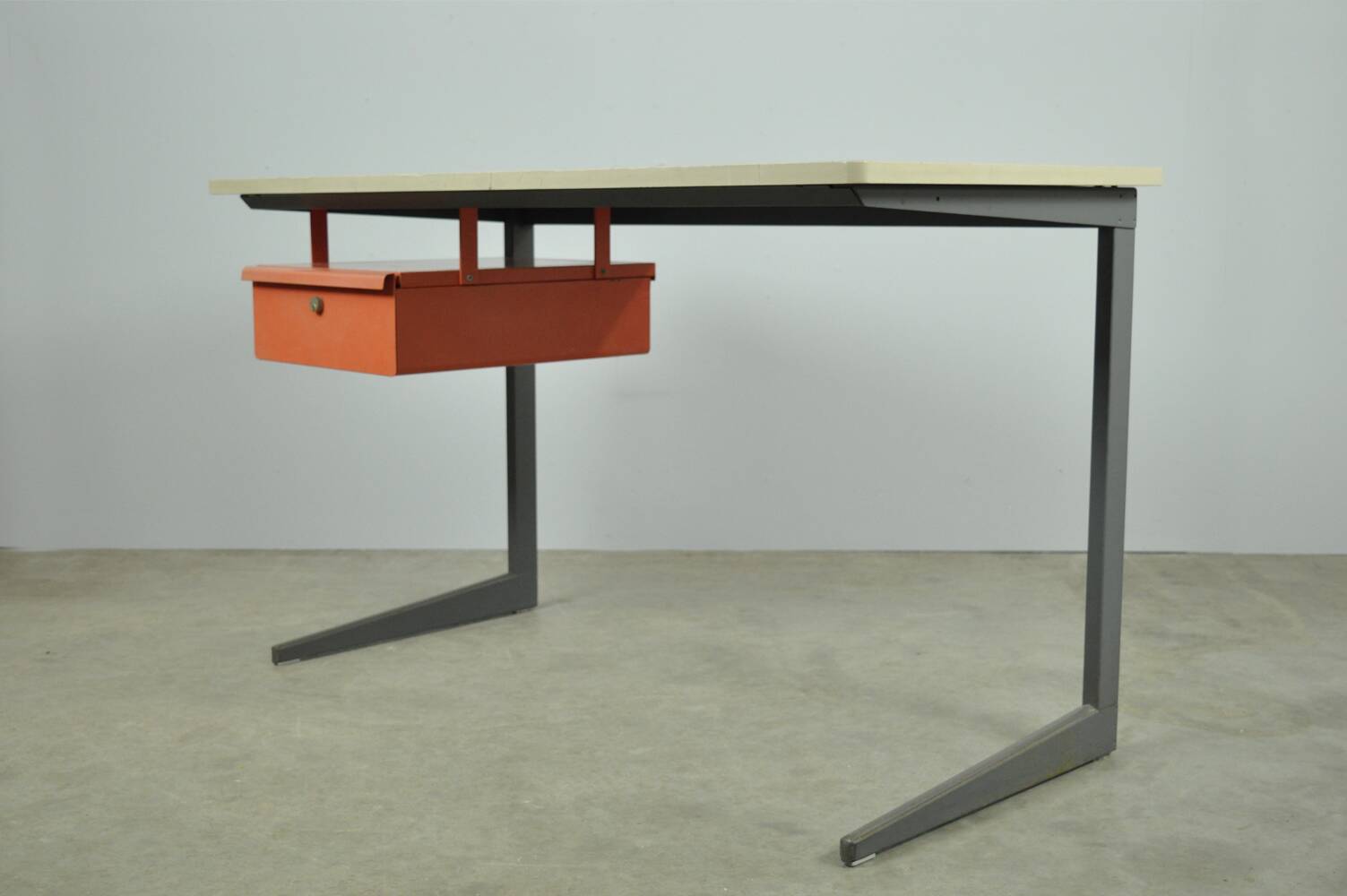vintage industrial Result desk by Friso Kramer for Ahrend, 1950s Netherlands