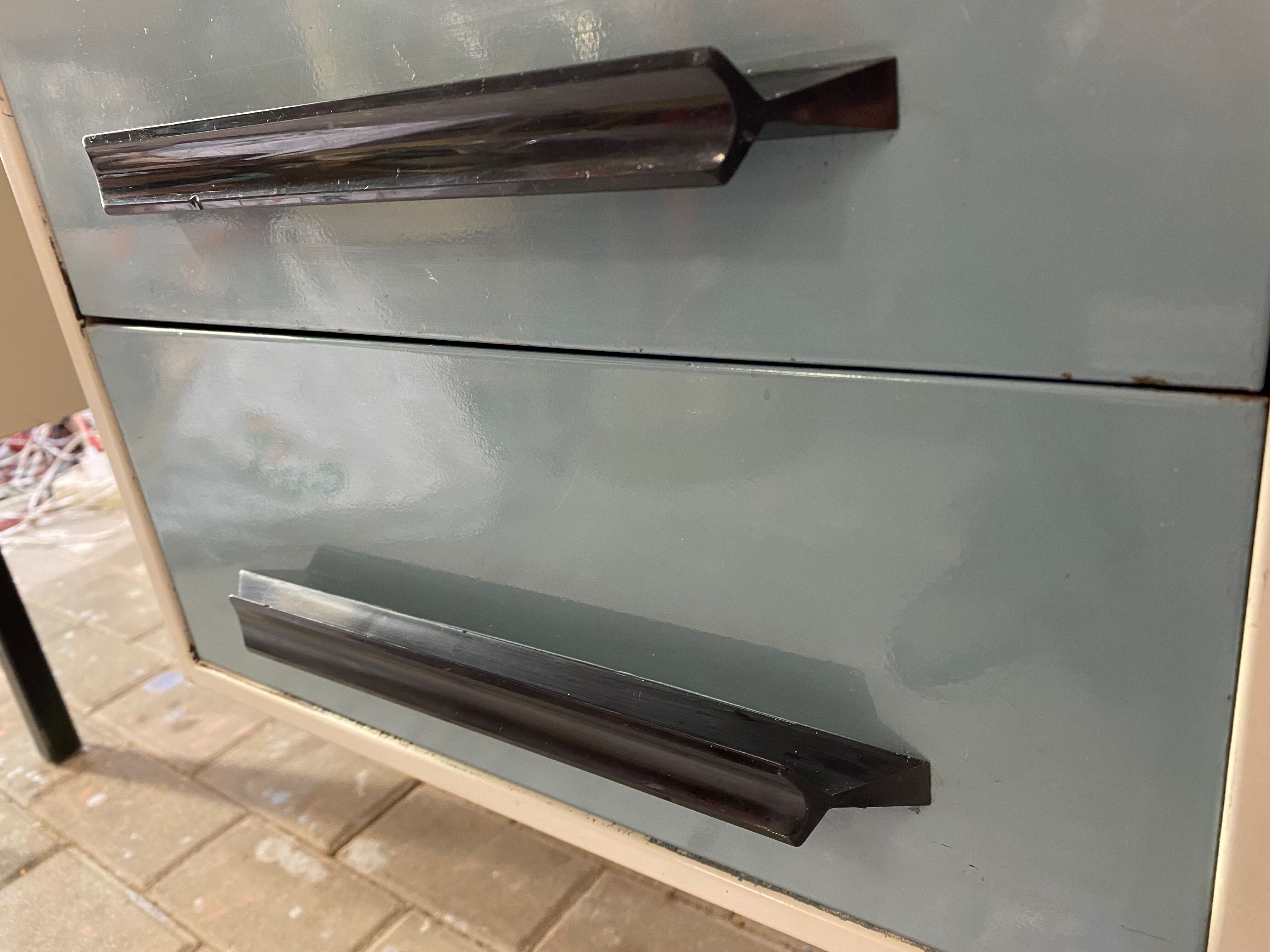 Metal industrial office by vintage behin 1960