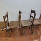 4 antique bistro chairs