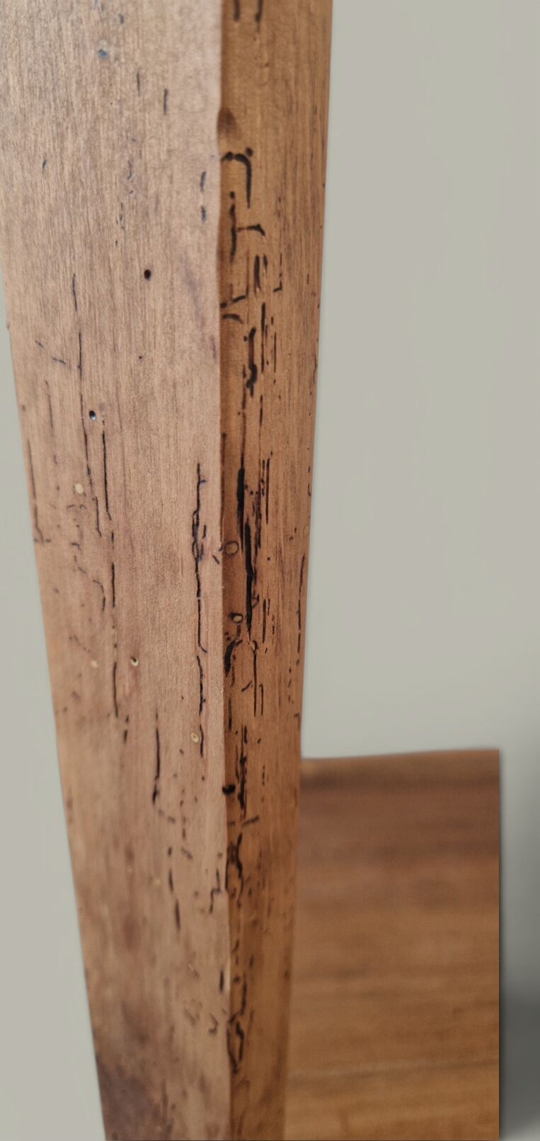 Table d’appoint sculpturale en bois massif – Ligne minimaliste - 1940