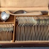 Ménagère métal argenté, 38 pièces Orfèvre Apollo, Art Déco, années 20/30