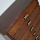 Dutch oak apothecary filing cabinet, 1930s