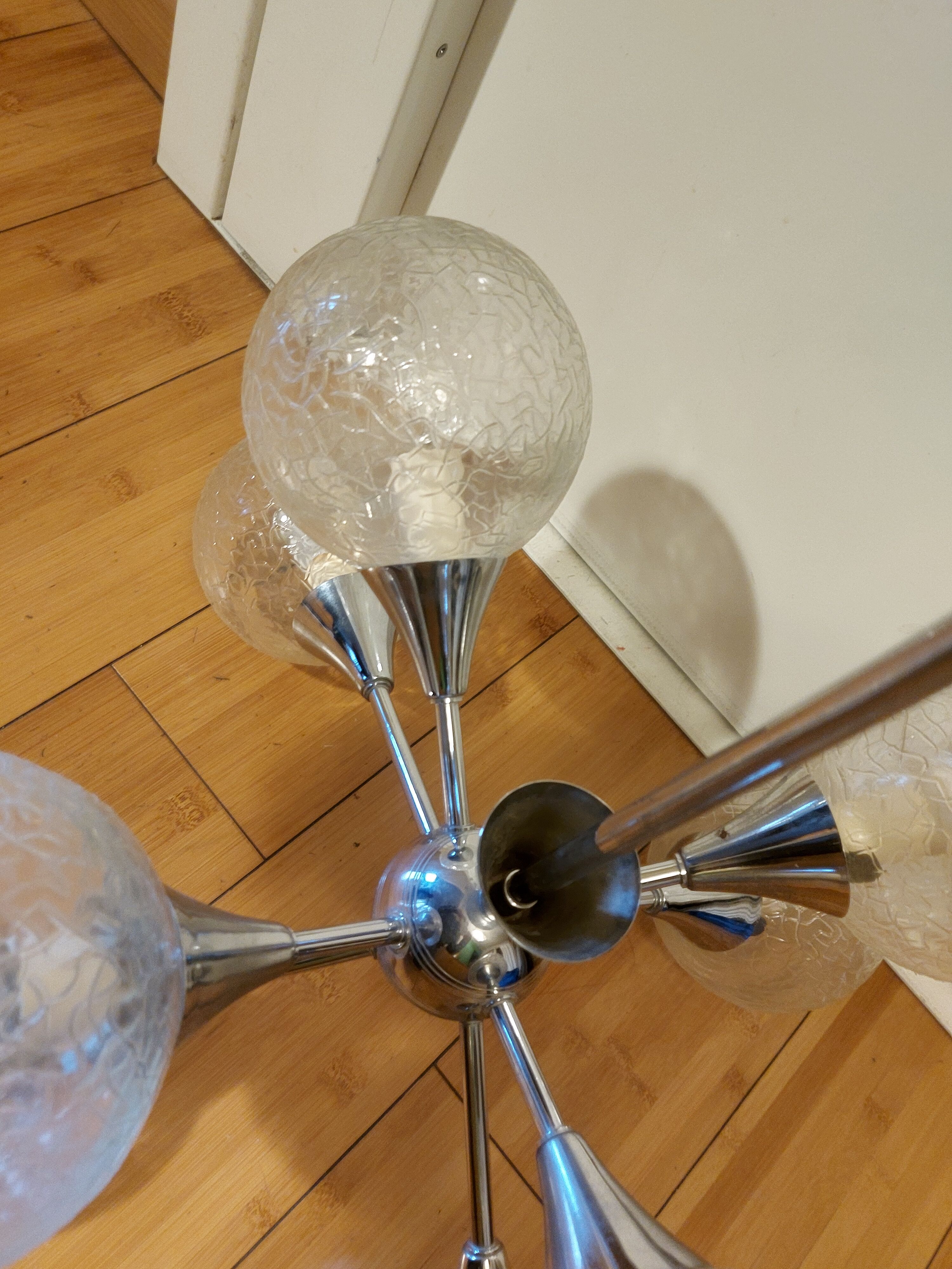 Vintage sputnik chandelier 70'S , 8 lights