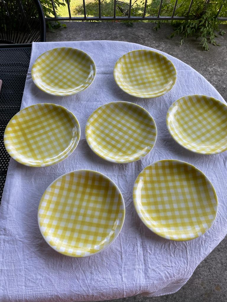 Set of 7 plates Salins Saint-Raphaël