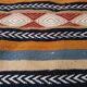 Wool hand-made carpet Kilim multicolor 97x144cm