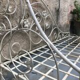 Vintage wrought iron daybed