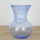 Light blue Biot bubbled glass vase