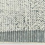 4x7 Shade Of Gray & White Neutral Vintage Rug, 136x199Cm