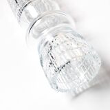 Tall and Solid Clear Crystal Glass Vase / Florence / Italy / 1960s