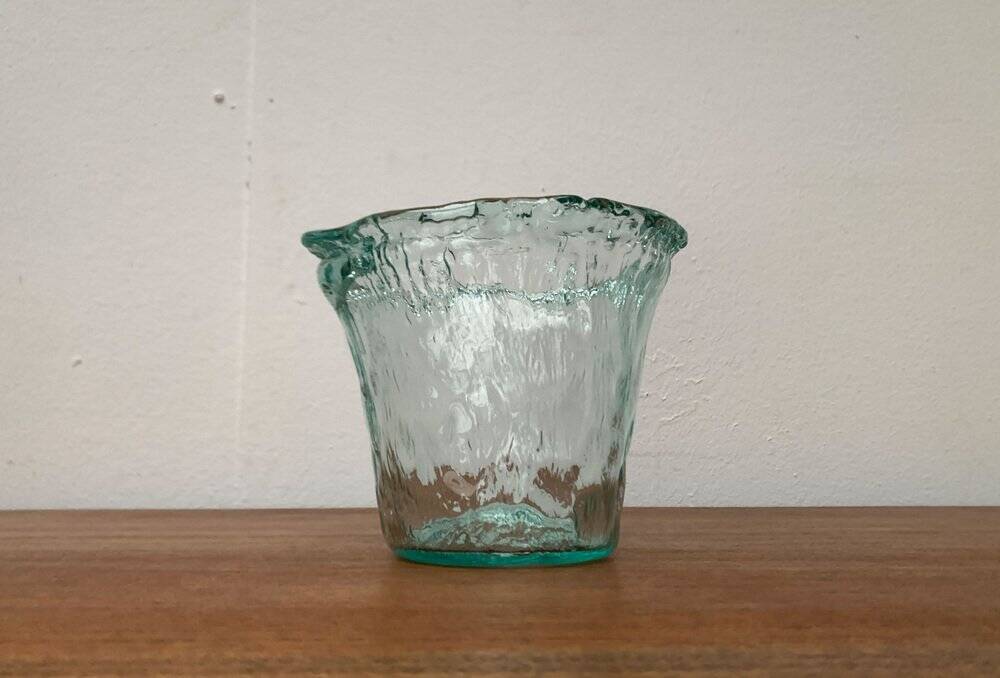 Vintage Scandinavian frosted glass bowl, 1970s