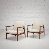 Fauteuils Edmund Homa GFM-64 Mid-Century – Design polonais des années 1960 restauré, 2