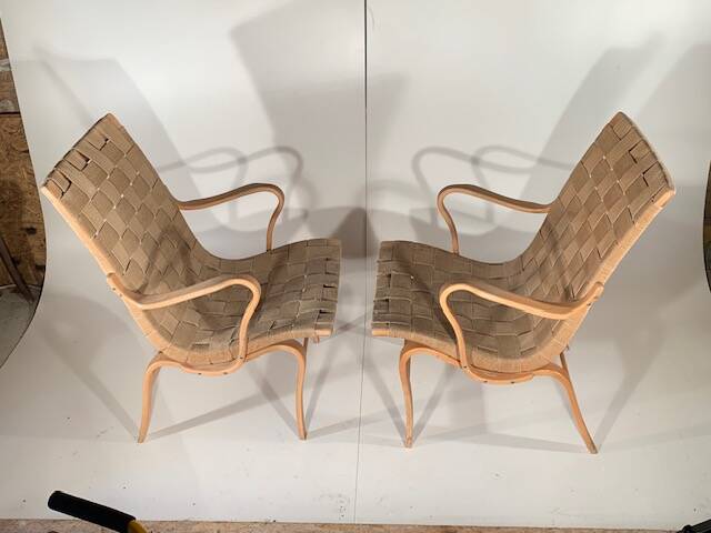 2 Eva model armchair by Bruno Mathsson for Dux (1974)