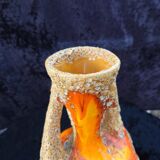 Vase orange Vallauris