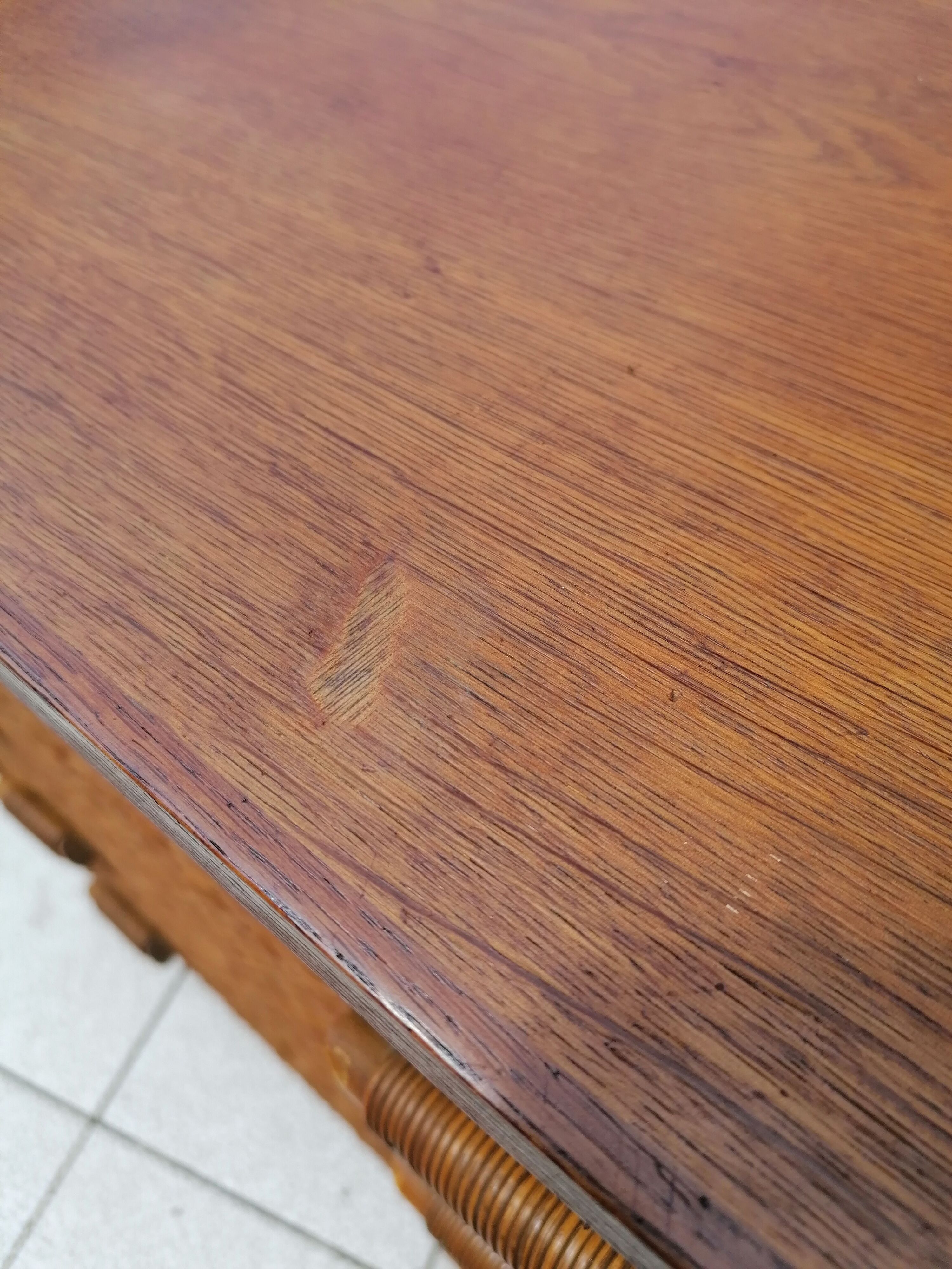 Vintage wicker dresser