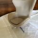 Miniature Egg chair Fritz Hansen design Arne Jacobsen Beige fabric Hau