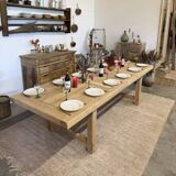 Large farmhouse table with extensions