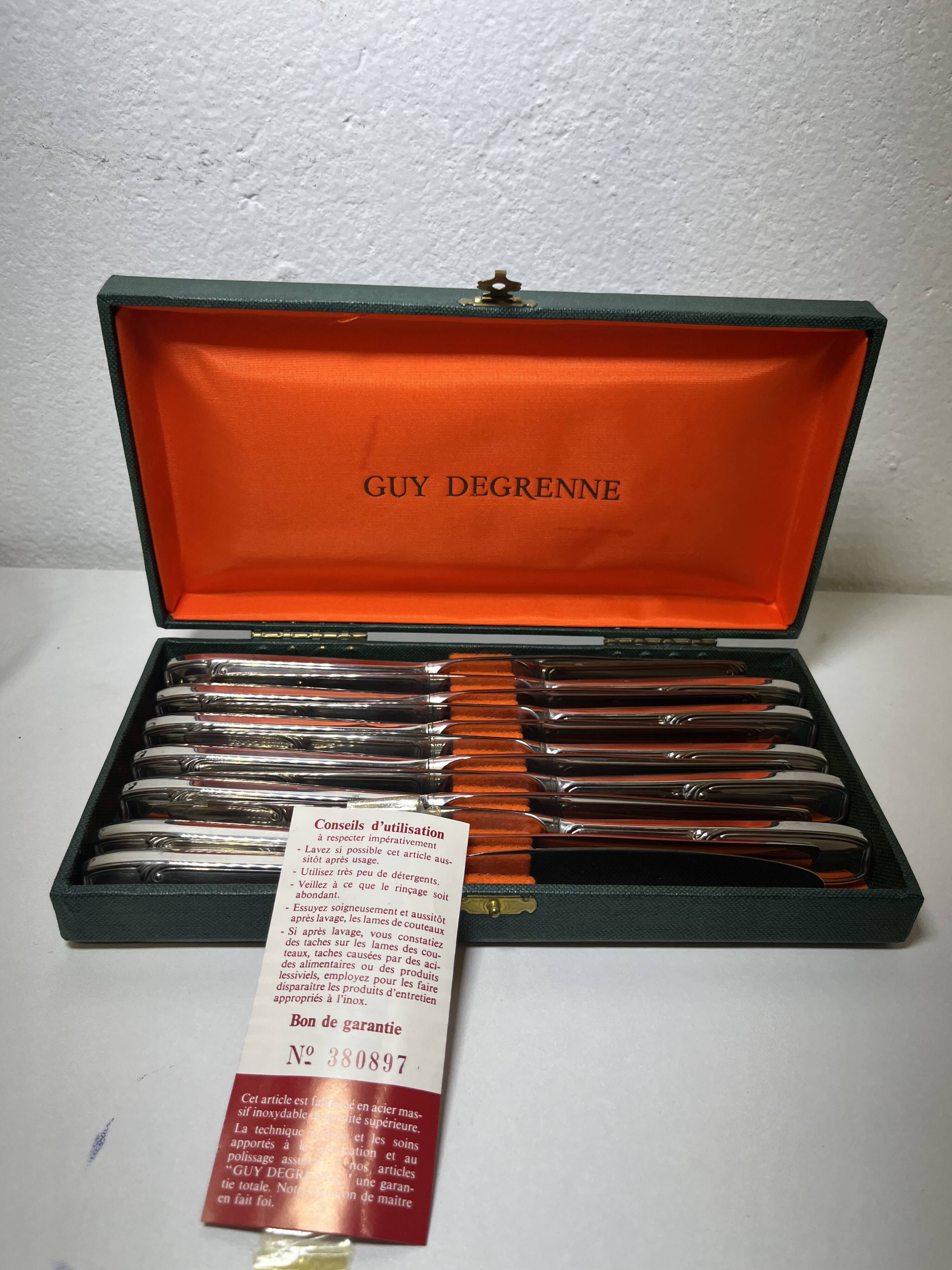 Box of 12 Guy Degrenne knives