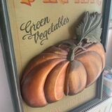 Wooden deco relief plate