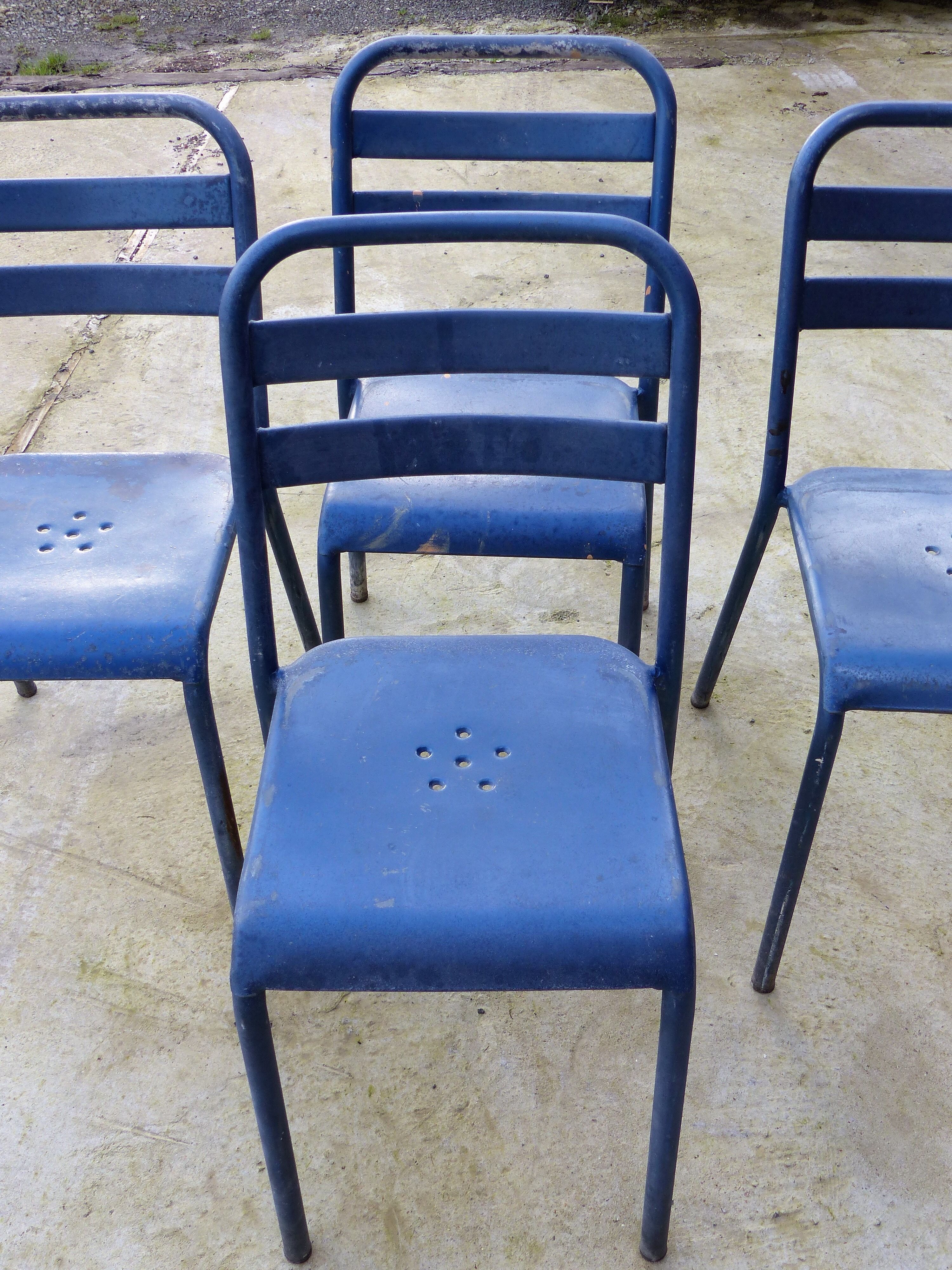 4 vintage bistro chairs