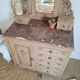 Commode coiffeuse Art déco bois brut