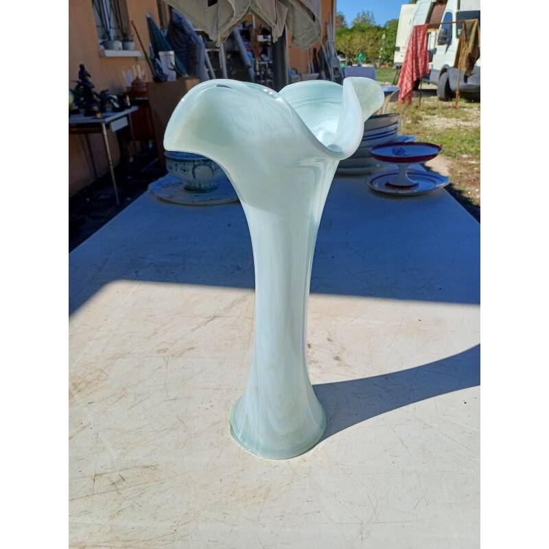Opaline glass vase