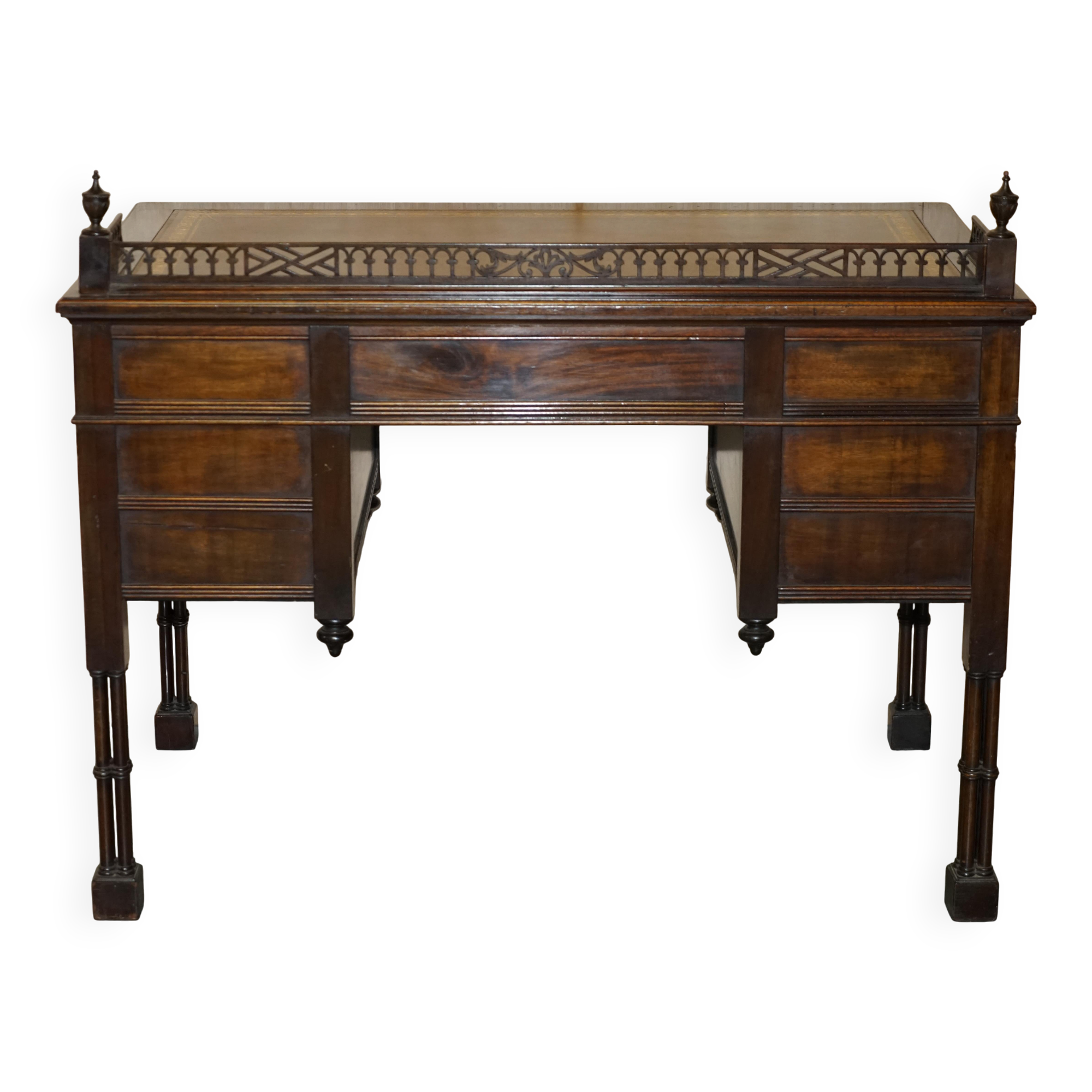 Chinese Chippendale bureau restored by Edward & Roberts