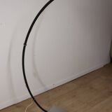 Vintage arc floor lamp with a chrome metal balance, 1970.