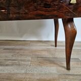 Commode du milieu du siècle avec verre et tiroirs