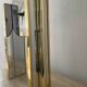 Hollywood Regency clock by Nufa Holland in brass 70s-80s
