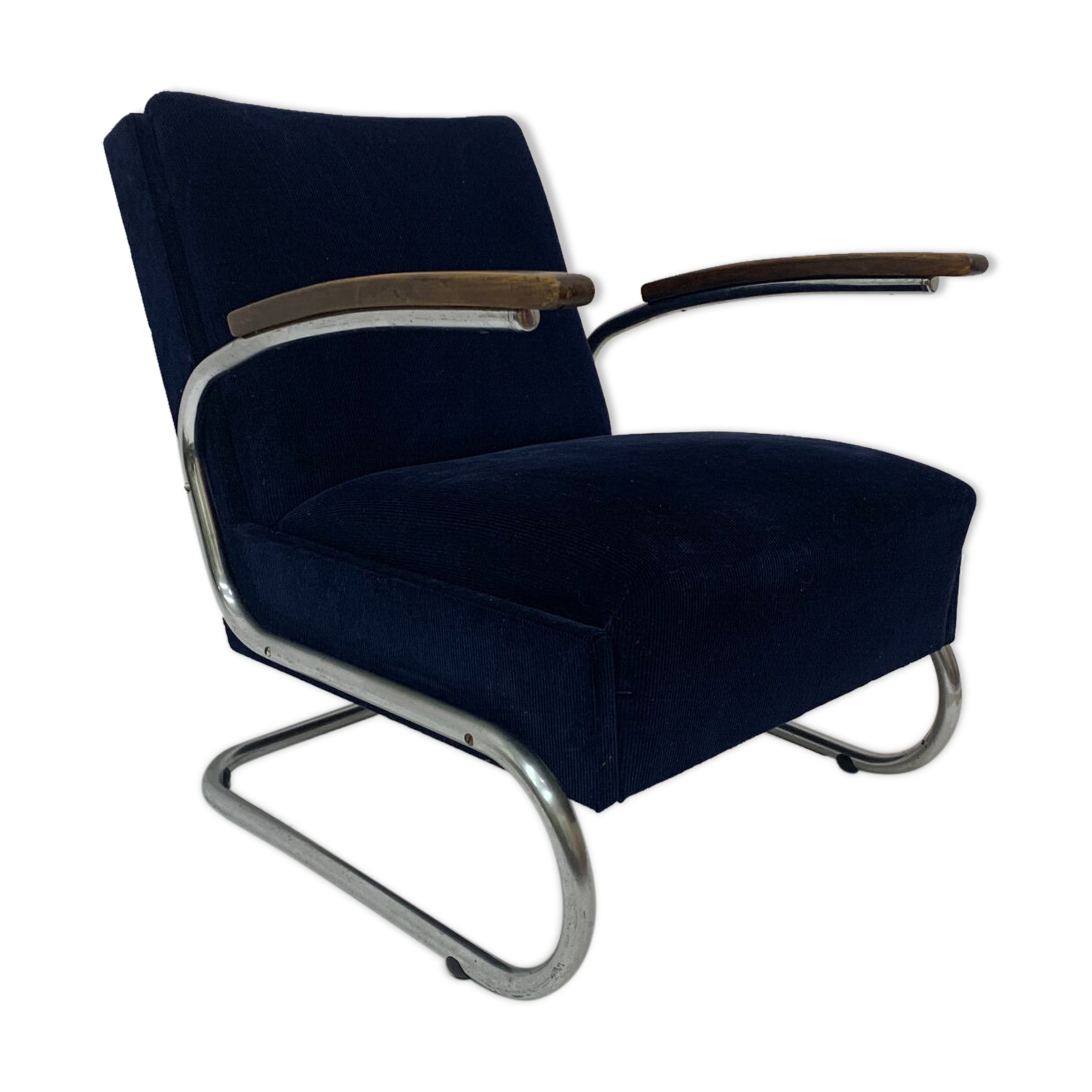 Bauhaus chrome armchair type s-411 by W. Gispen for Mücke Melder 1930