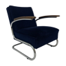 Fauteuil Bauhaus chromé type s-411 par W. Gispen pour Mücke Melder 1930