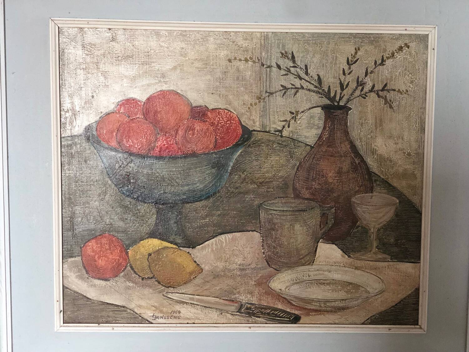 Old figurative still life painting