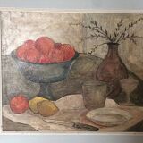 Ancien tableau nature morte figuratif