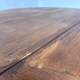 Round folding pine table mountain furniture