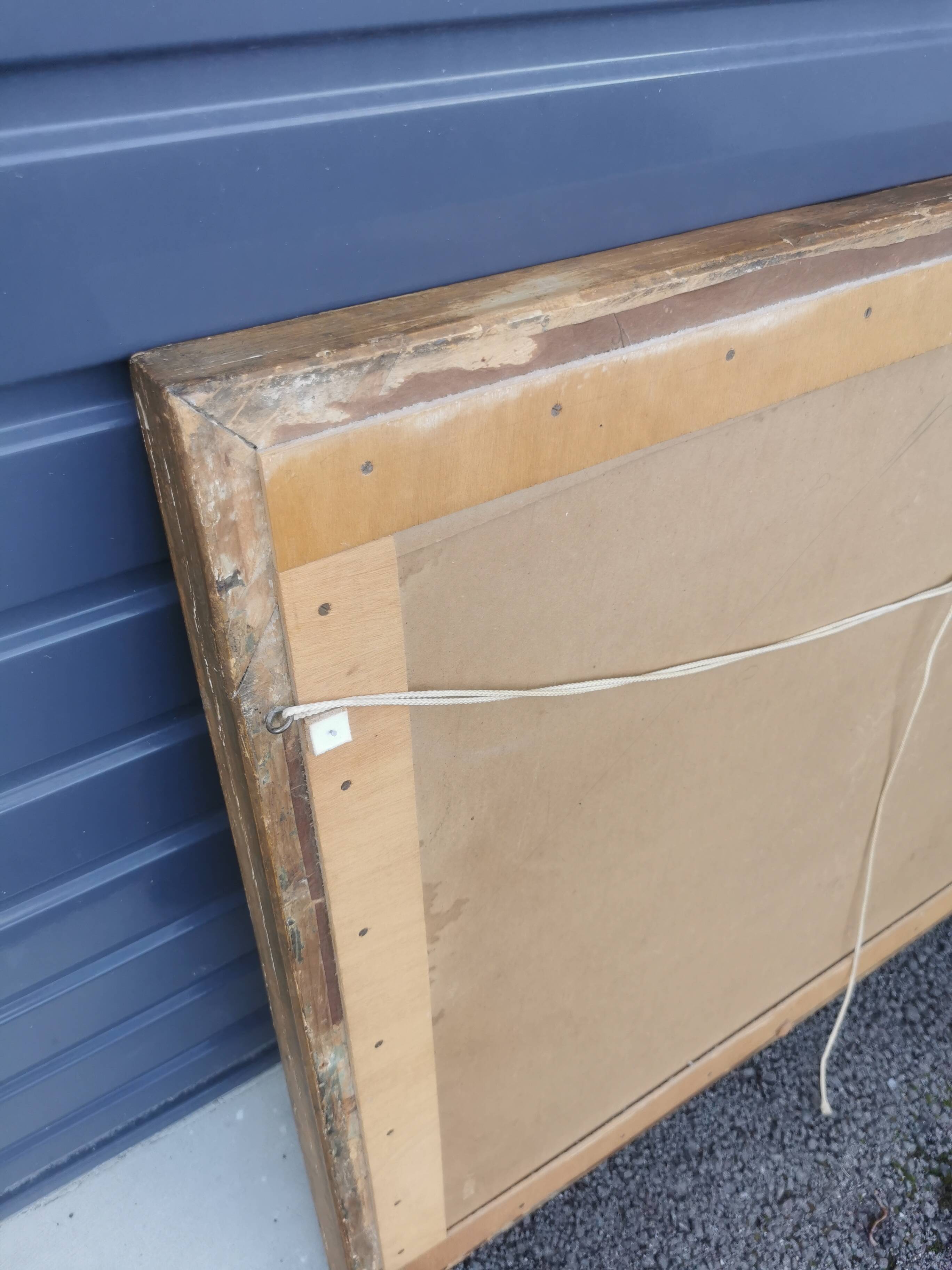 Gilded carved wooden mirror