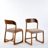 4 Baumann sled chairs