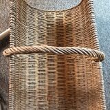 Wicker log basket