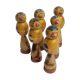 Children's bowling in painted wood