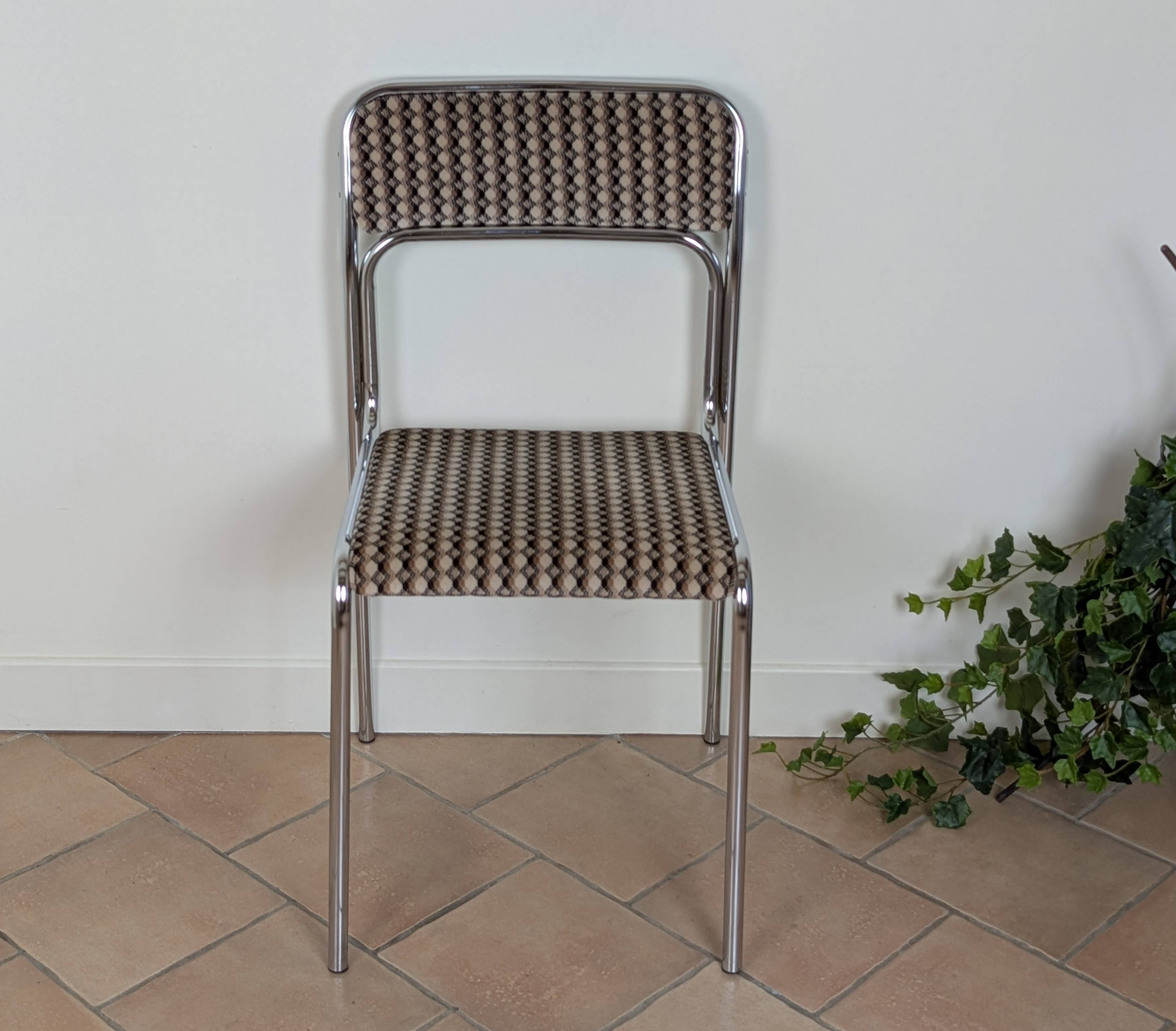 Chrome metal chair