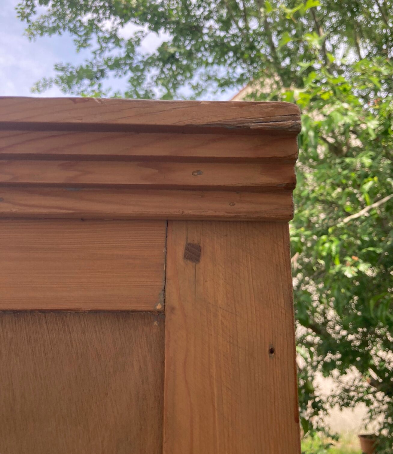 Vintage glazed Parisian wardrobe