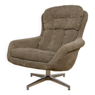 Fauteuil pivotant suédois, Dux, années 1960,