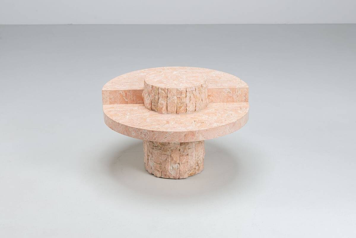 Magnussen Ponte Mactan stone small coffee table Belgium 1970