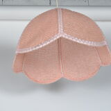 Pink flower hanging lamp