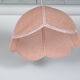 Pink flower hanging lamp