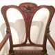 Pair of carved oak chairs