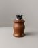 Brown Wood Vintage Lighter with Curved Italian Design, 1960s Table Accessory - Refined Gift