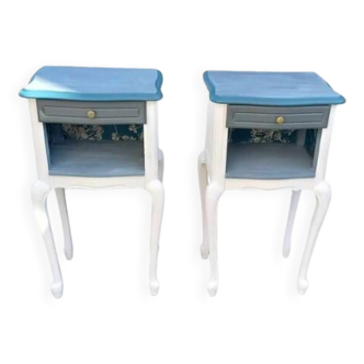 Pair of old restored Louis XVI style bedside tables