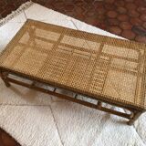 Table basse rotin