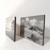 Photos beach la Tremblade black and white 1968