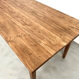 1950s farmhouse table, oak and pine